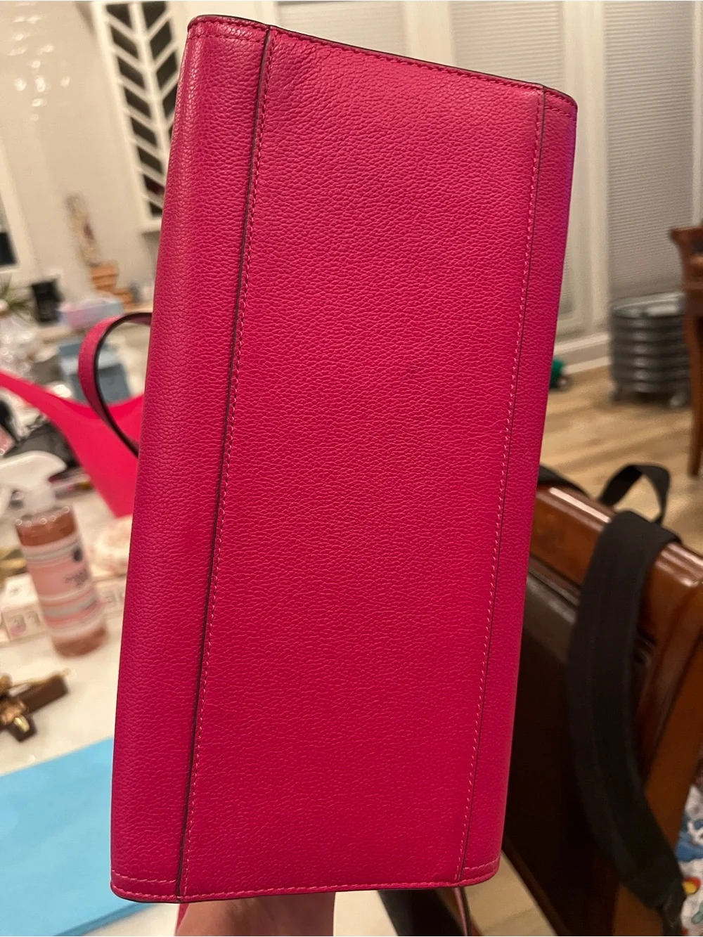 kate spade Hot Pink Pebbled Leather Satchel